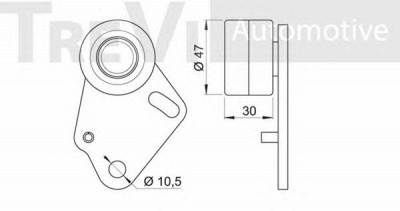 TREVI AUTOMOTIVE td1425 -  Натяжной ролик, ремень ГРМ